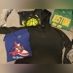 Jordan , nike curry 6 shirt and 1 hoodie lot